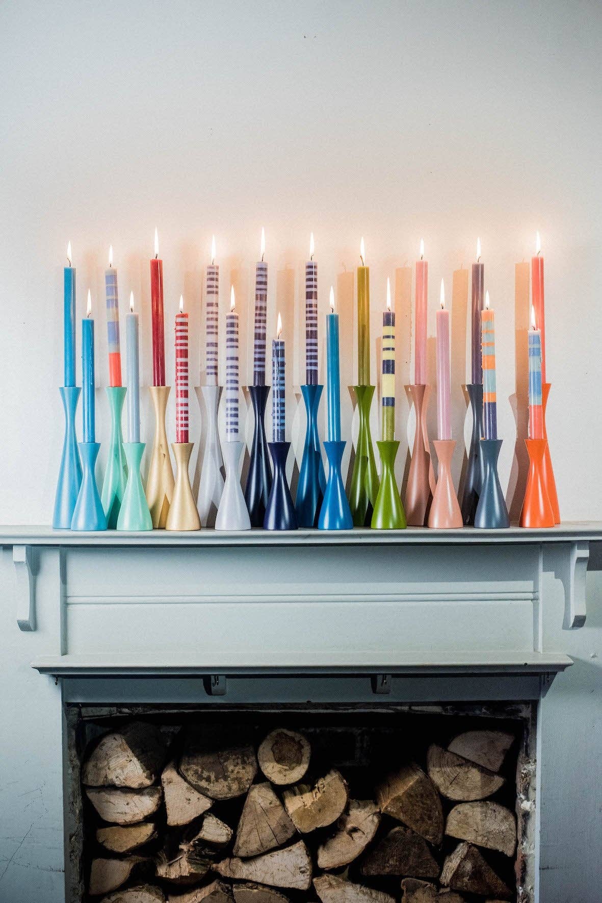 Striped Mixed Pack Eco Candles - Set of 6