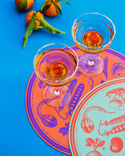 Veggie Punk Round Placemats - Set of 6