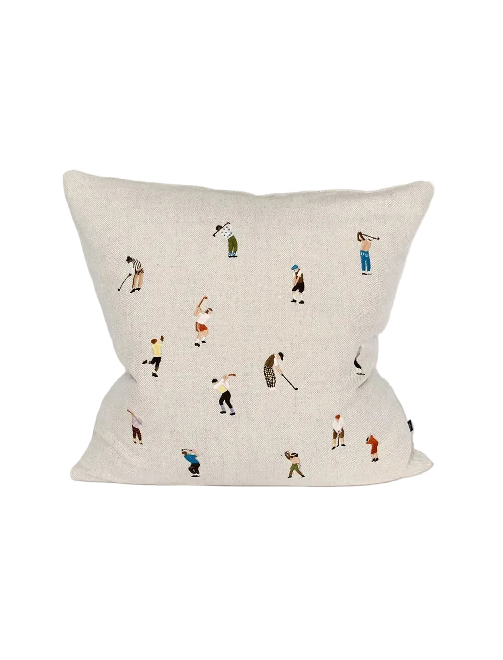 Golfers Embroidered Cushion 48X48 CM