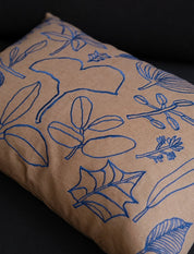 Botanic Leaves Embroidered Cushion 48X48 CM