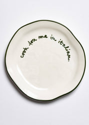 Statement Plate - 'Cook For Me In Italian.'