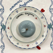 Dessert plates "Amour en Liberté" - Set of 4