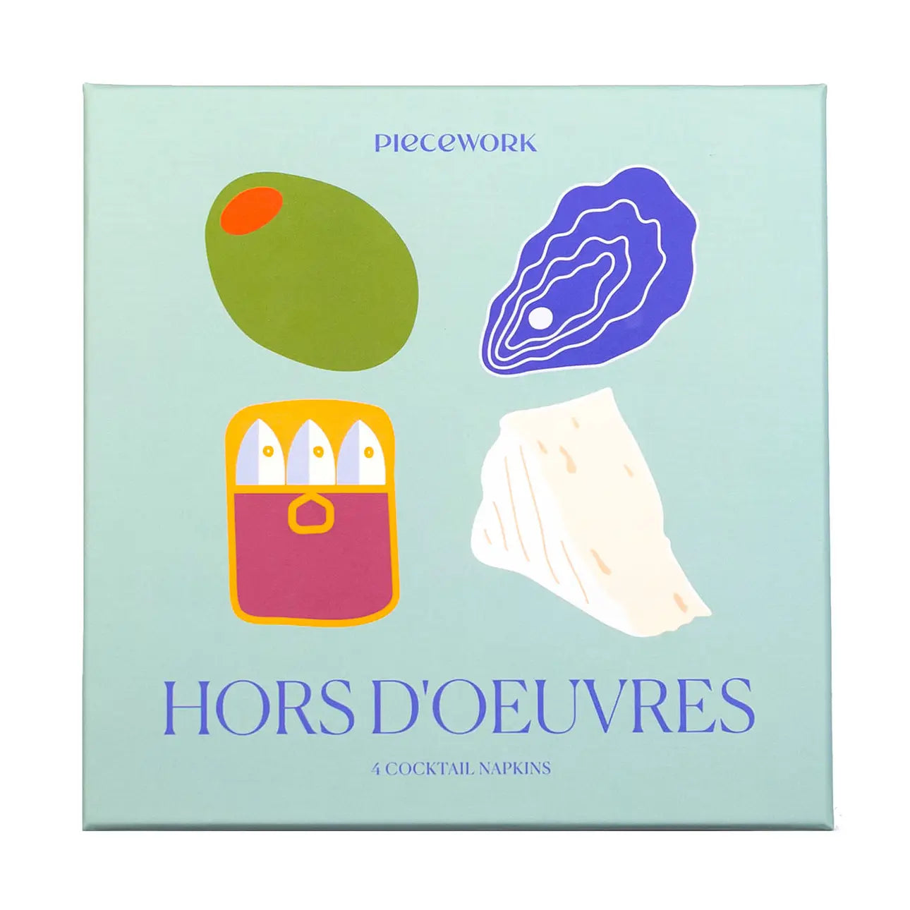 Hors D'Oeuvres Cocktail Napkins | Set of 4