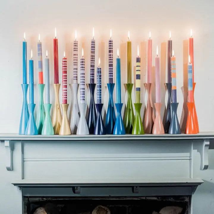 Striped Abstract Eco Candles - Gift Box of of 6