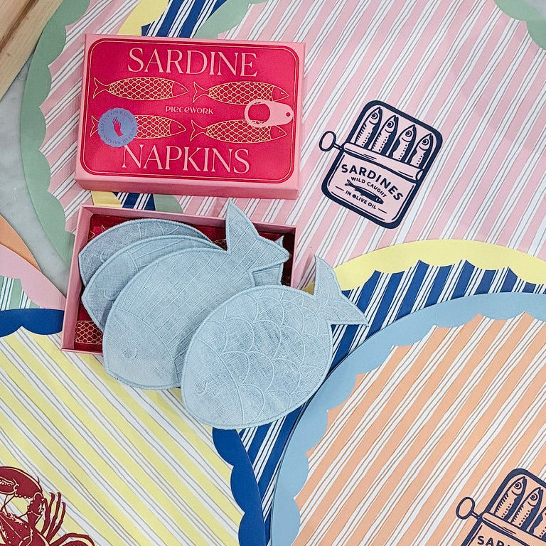 Sardines Placemats - Set of 6