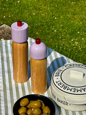 Salt & Pepper Grinder - Lilac & Red | Large