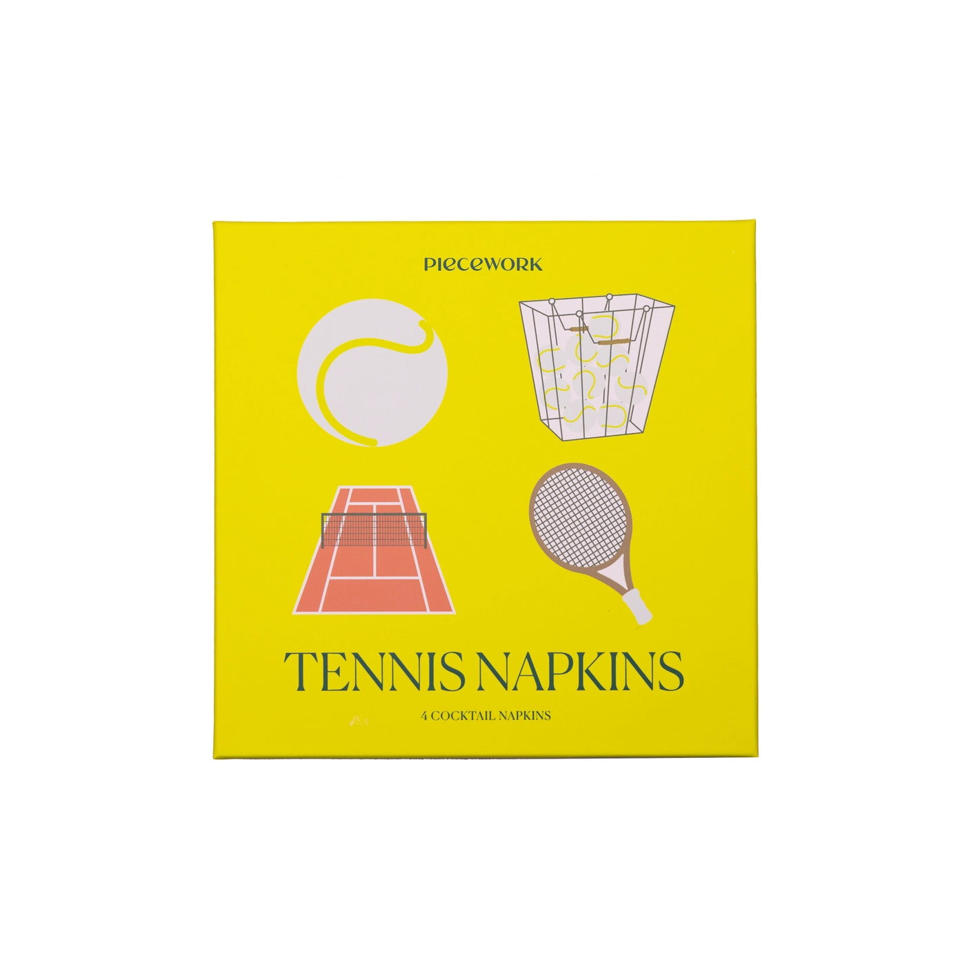 Tennis Cocktail Napkins | Set of 4