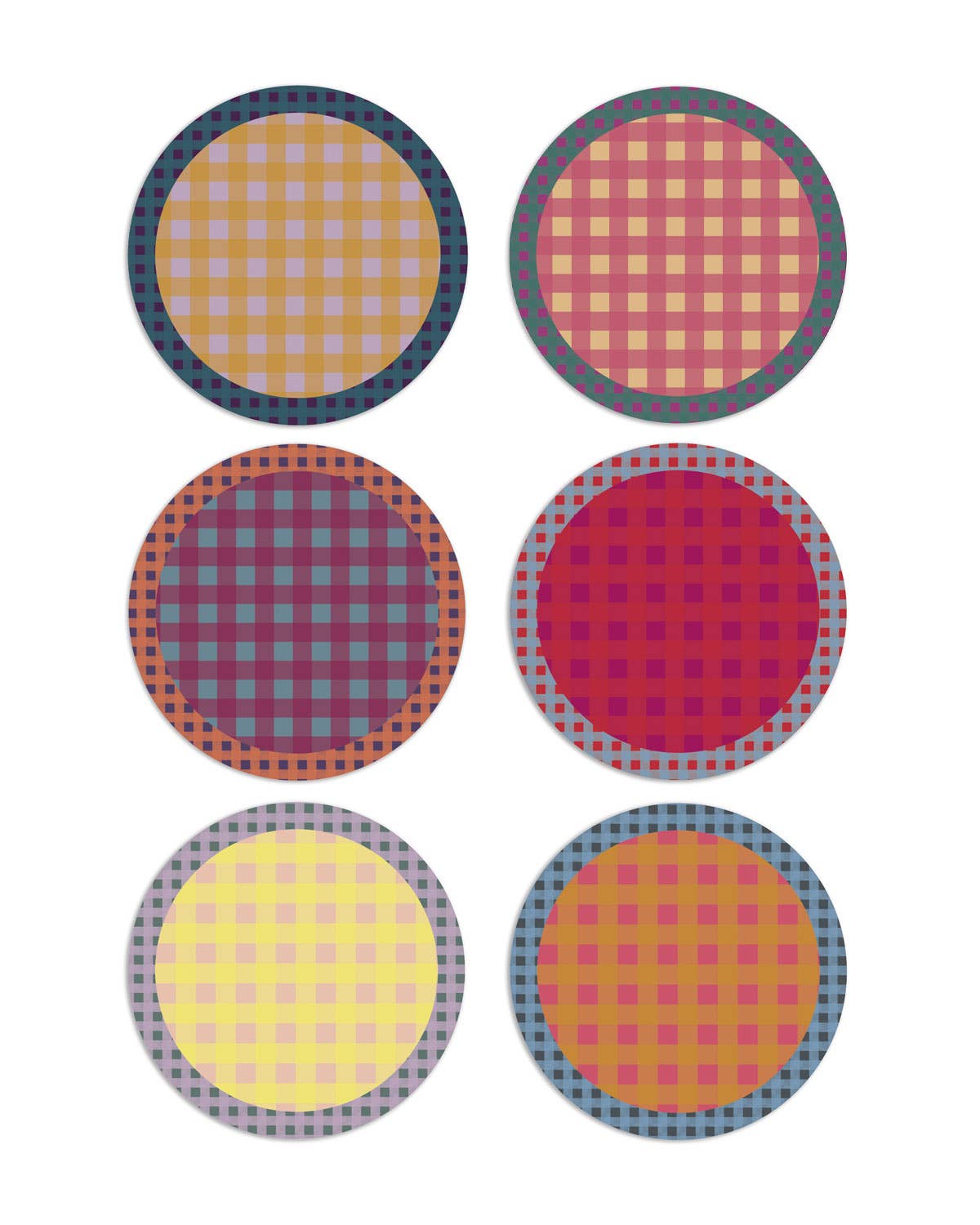 Picnic Round Placemats - Set of 6