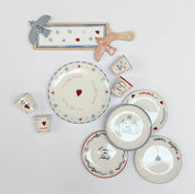 Dessert plates "Amour en Liberté" - Set of 4