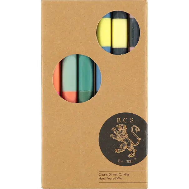 Striped Abstract Eco Candles - Gift Box of of 6
