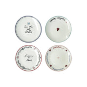 Dessert plates "Amour en Liberté" - Set of 4