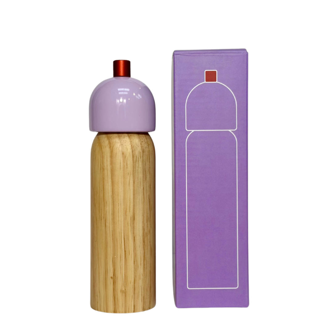 Salt & Pepper Grinder - Lilac & Red  | Medium