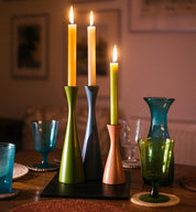 Medium Olive Green Candleholder