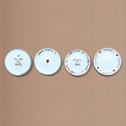Dessert plates "Amour en Liberté" - Set of 4