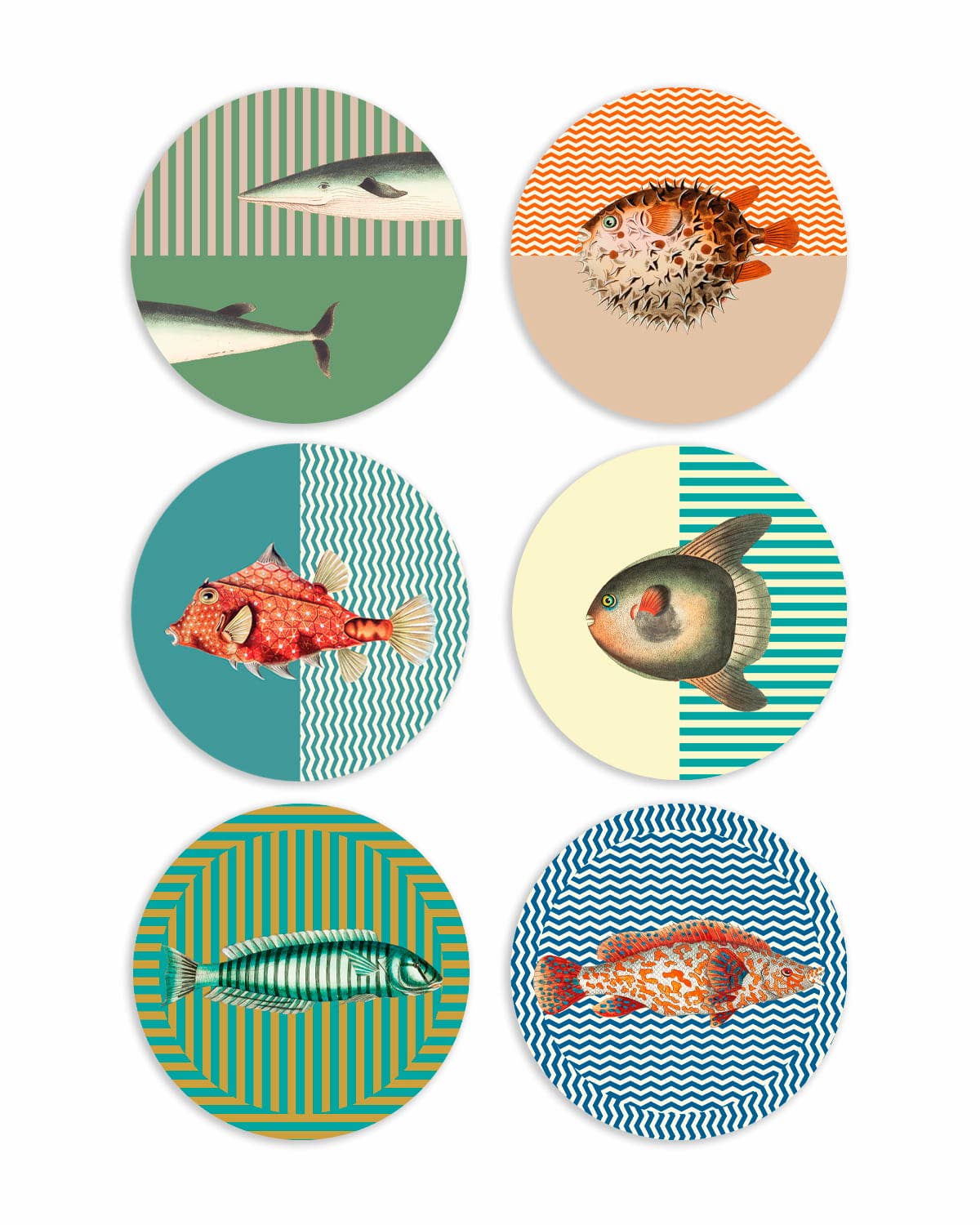 Marea Round Placemats - Set of 6