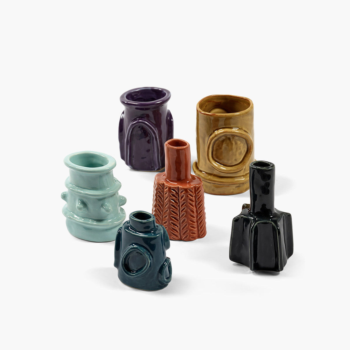 Molly Glazed Vases | Mix (Set of 6) by Serax