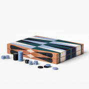 Lacquered Backgammon | Blue