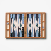 Lacquered Backgammon | Blue