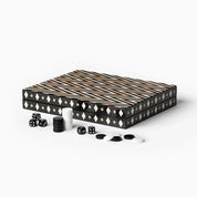 Lacquered Backgammon | Black