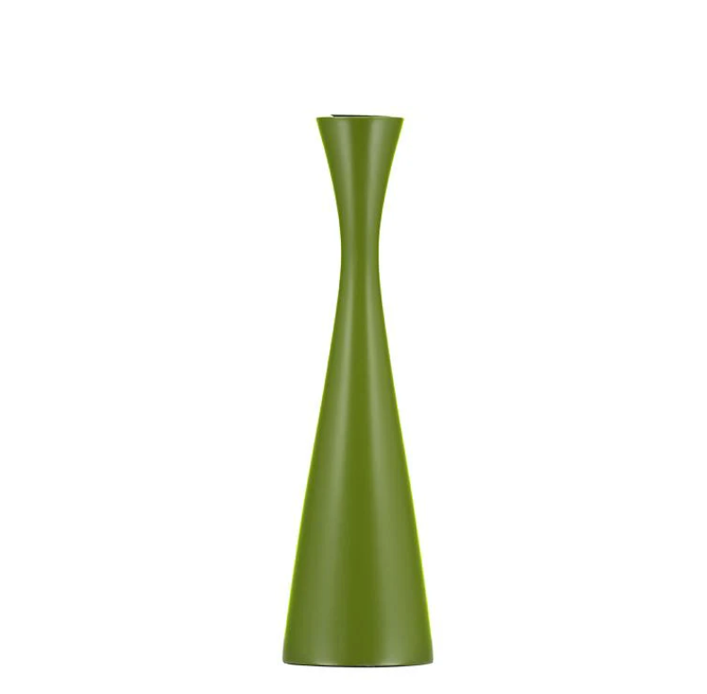 Tall Olive Green Candleholder