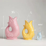 Pale Blue Gluggle Jug