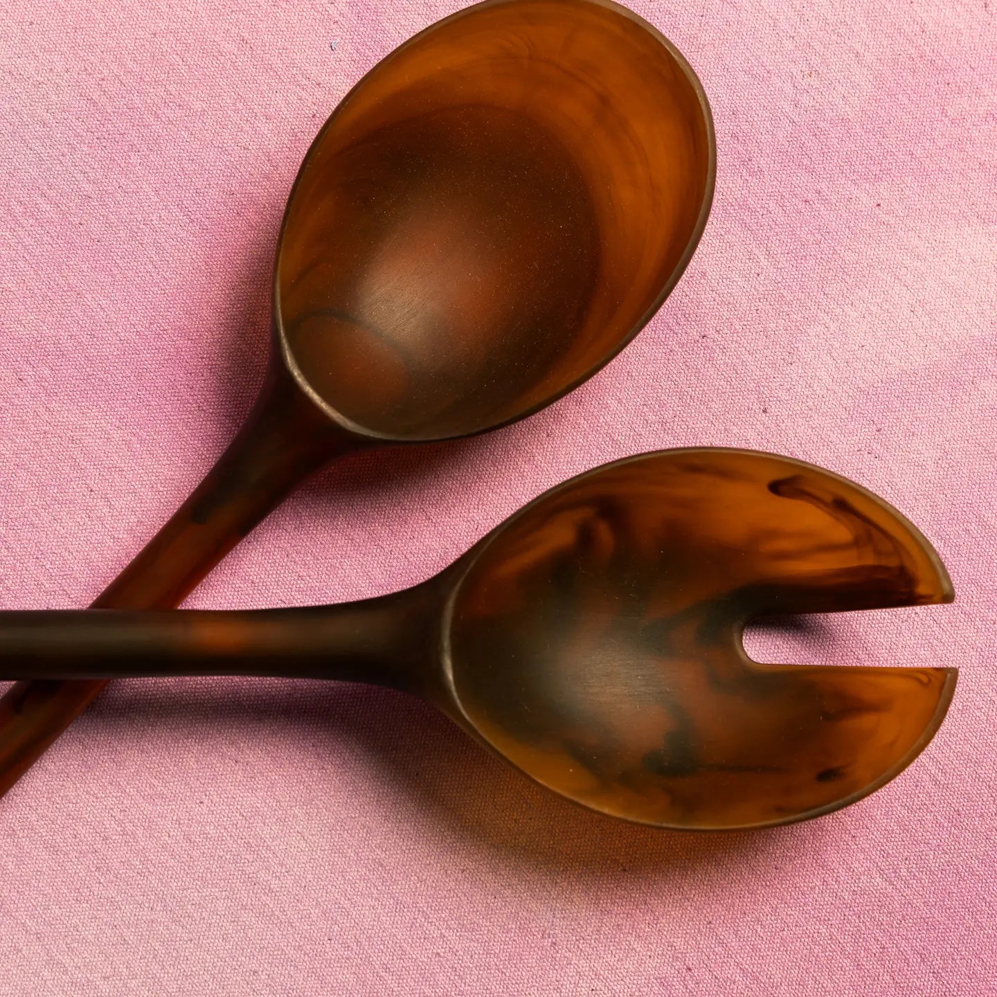 Salad Servers - Amber Set