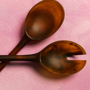 Salad Servers - Amber Set
