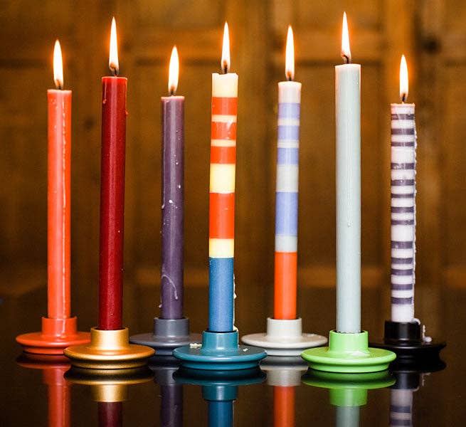 Striped Mixed Pack Eco Candles - Set of 6