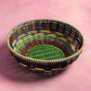 Maegen Woven Bowl - Pink/Navy