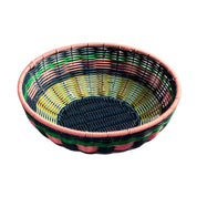 Maegen Woven Bowl - Pink/Navy