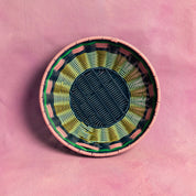 Maegen Woven Bowl - Pink/Navy