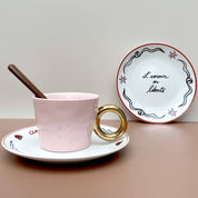 Dessert plates "Amour en Liberté" - Set of 4