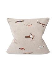 Swimmers Embroidered Cushion 48X48 CM
