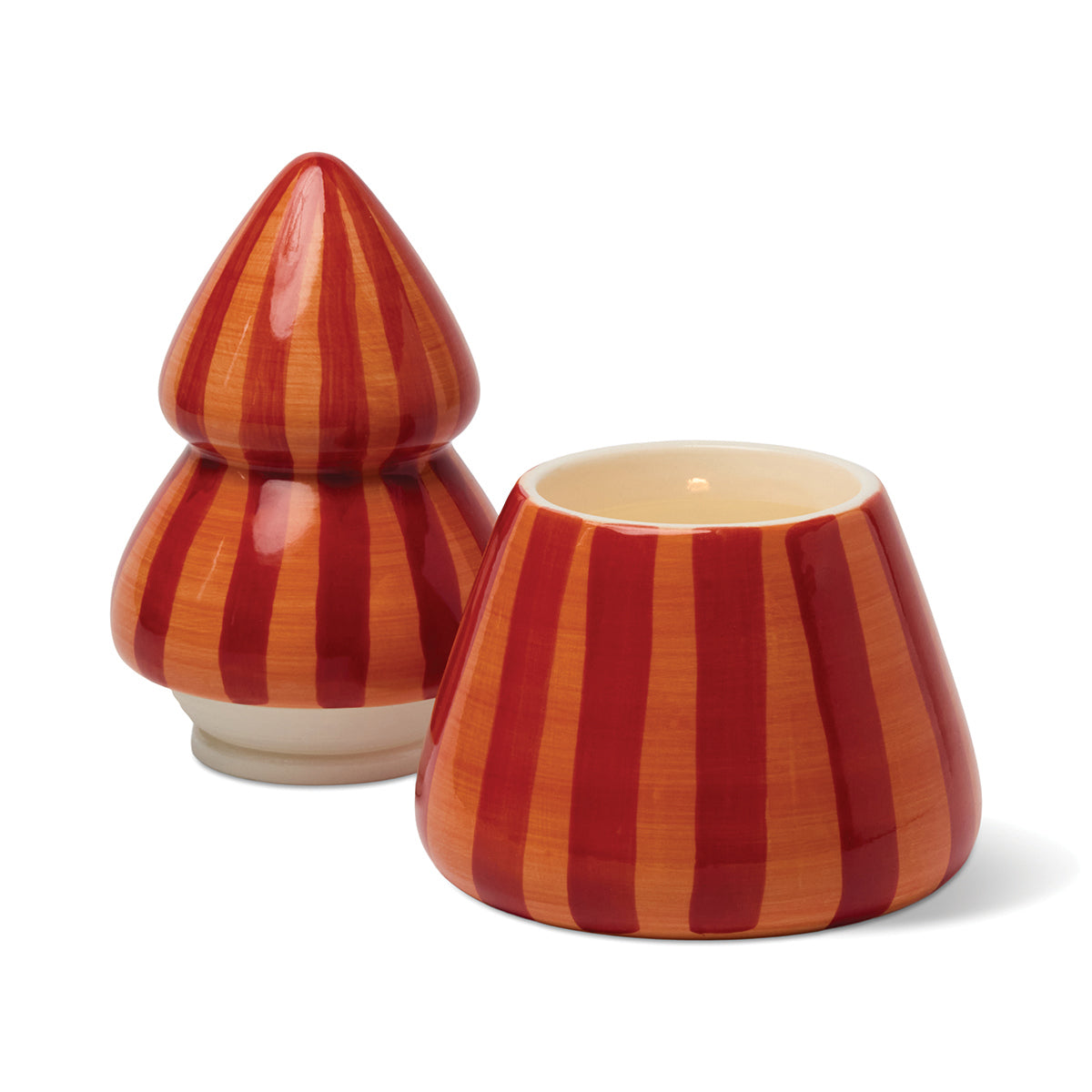 Spiced Apple tree candle with lid off